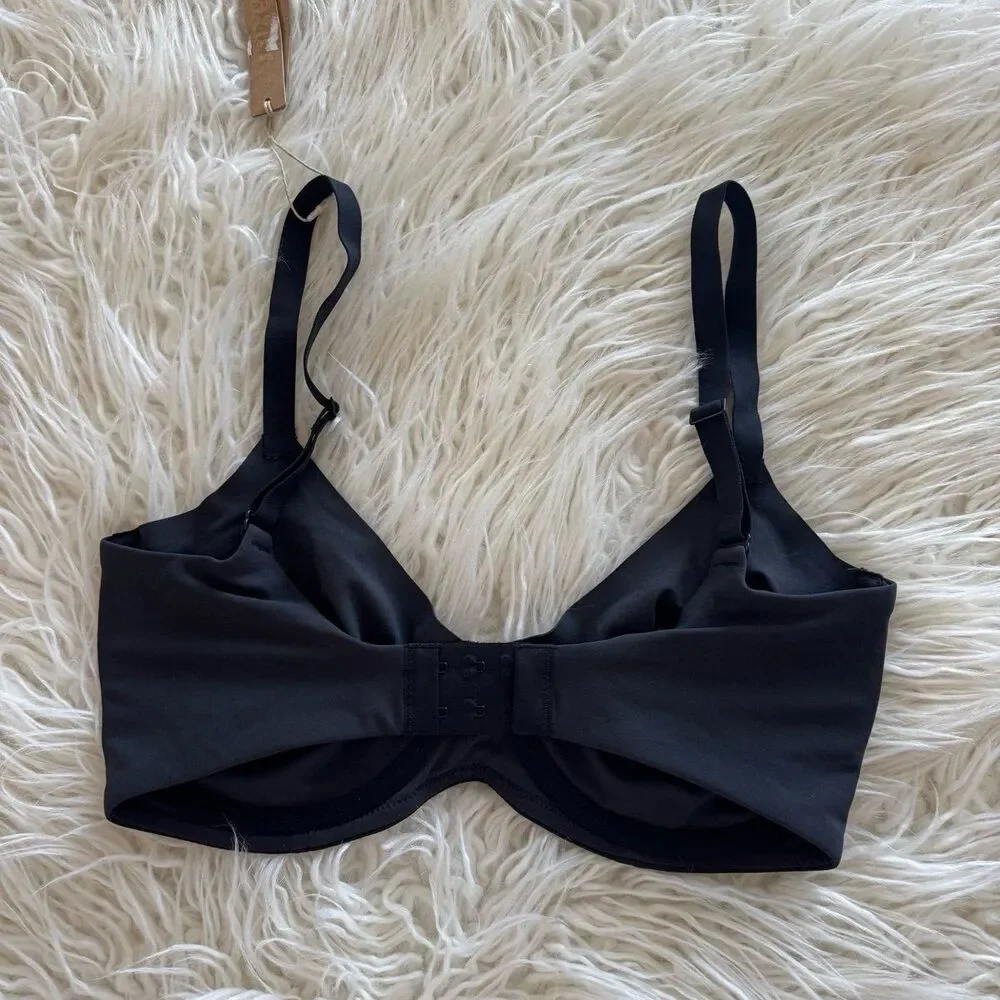 Skims Fits Everybody Unlined Demi Bra Onyx Size 34H - Picture 4 of 5